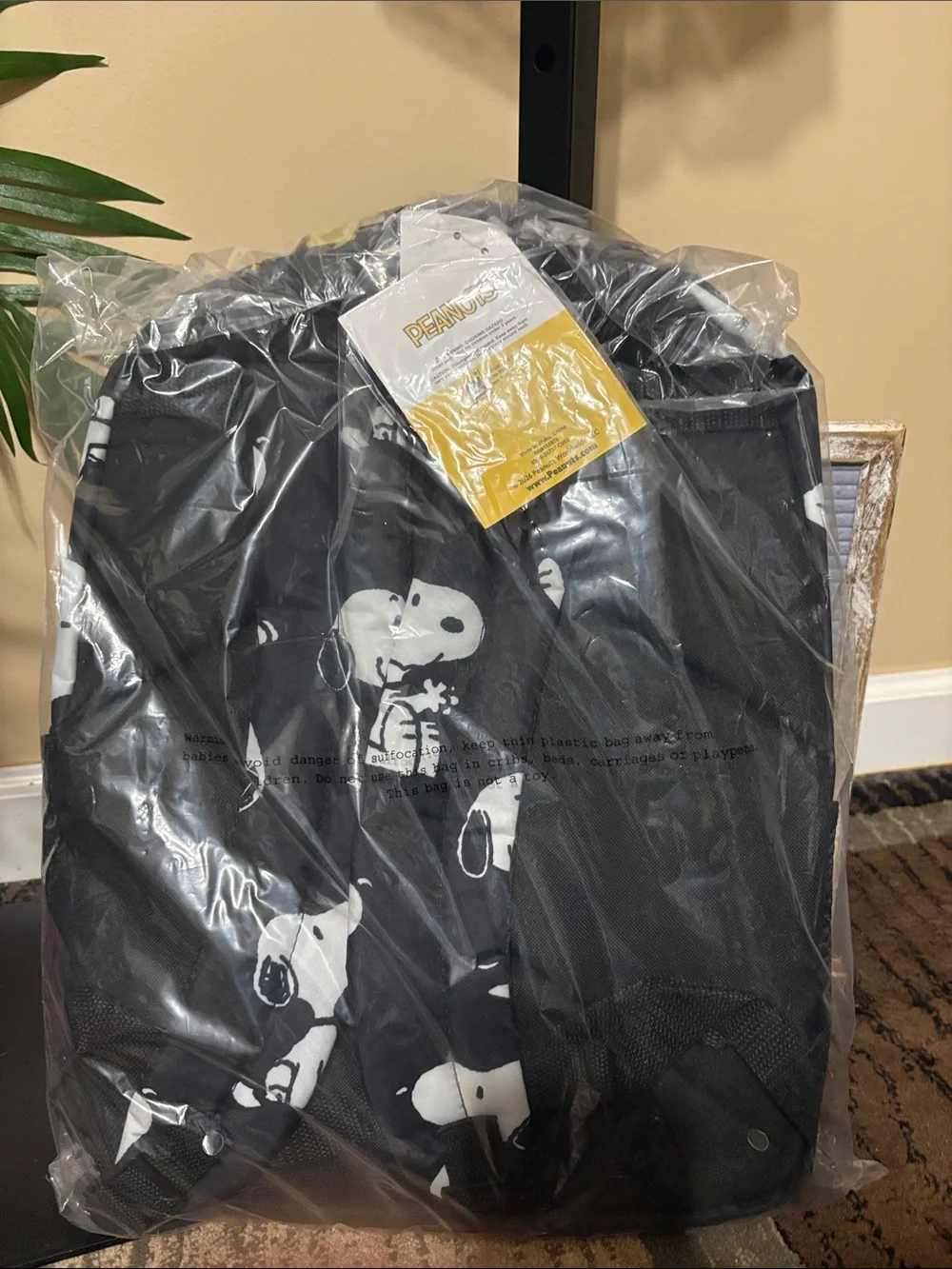 NWT Peanuts Snoopy Print Backpack